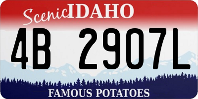 ID license plate 4B2907L