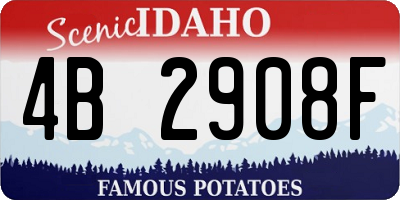 ID license plate 4B2908F