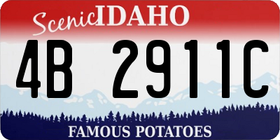 ID license plate 4B2911C