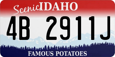 ID license plate 4B2911J