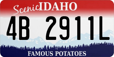 ID license plate 4B2911L