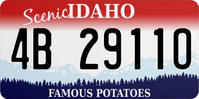ID license plate 4B2911O