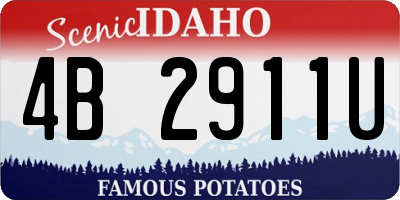 ID license plate 4B2911U