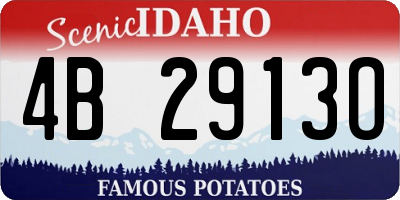 ID license plate 4B2913O