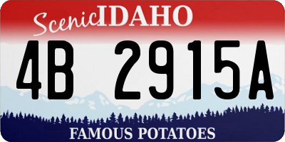 ID license plate 4B2915A
