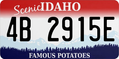 ID license plate 4B2915E