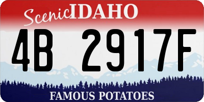 ID license plate 4B2917F