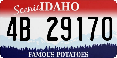 ID license plate 4B2917O