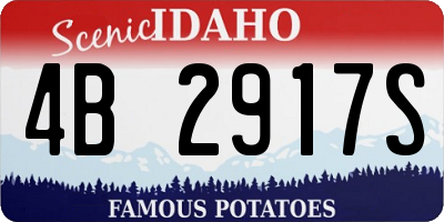 ID license plate 4B2917S