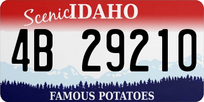 ID license plate 4B2921O