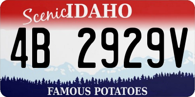 ID license plate 4B2929V