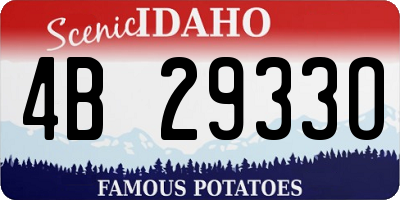 ID license plate 4B2933O
