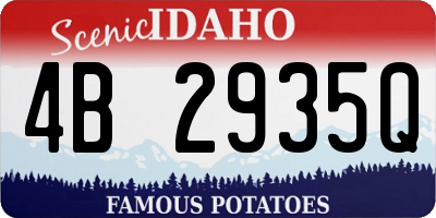 ID license plate 4B2935Q