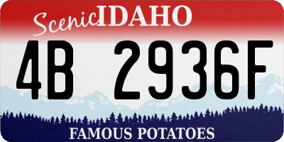 ID license plate 4B2936F