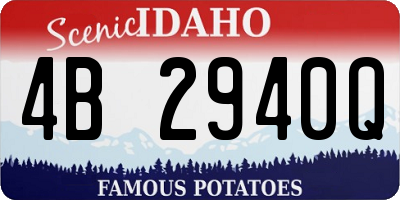 ID license plate 4B2940Q