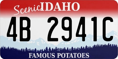 ID license plate 4B2941C