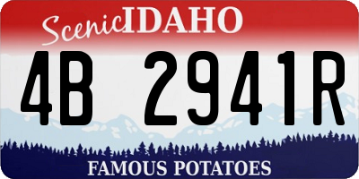 ID license plate 4B2941R