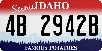 ID license plate 4B2942B
