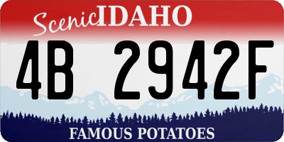 ID license plate 4B2942F
