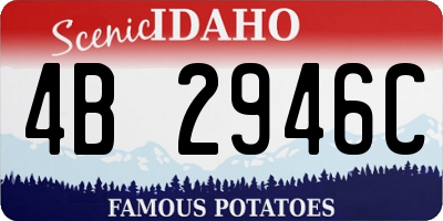 ID license plate 4B2946C