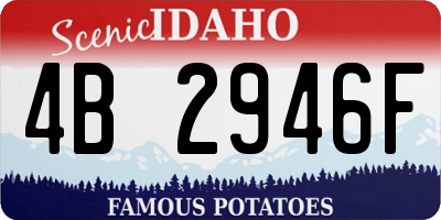 ID license plate 4B2946F