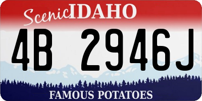 ID license plate 4B2946J