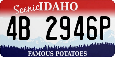 ID license plate 4B2946P