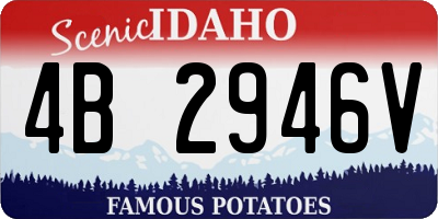 ID license plate 4B2946V