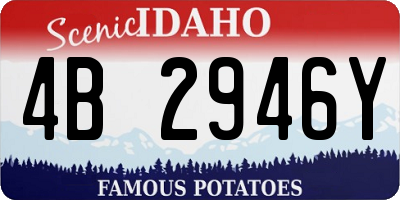ID license plate 4B2946Y