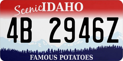 ID license plate 4B2946Z