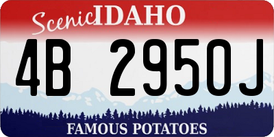 ID license plate 4B2950J