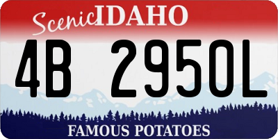 ID license plate 4B2950L
