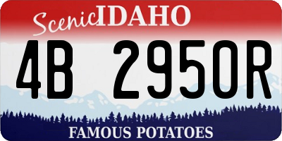 ID license plate 4B2950R