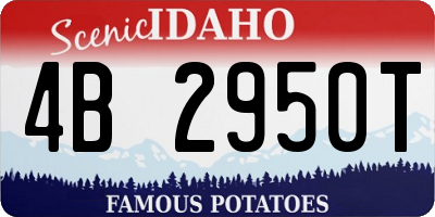 ID license plate 4B2950T