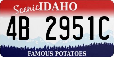 ID license plate 4B2951C