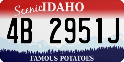 ID license plate 4B2951J