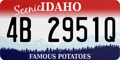 ID license plate 4B2951Q