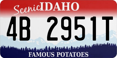 ID license plate 4B2951T