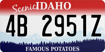 ID license plate 4B2951Z