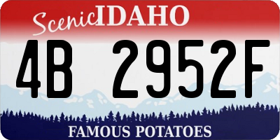ID license plate 4B2952F