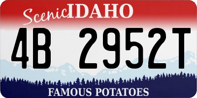 ID license plate 4B2952T