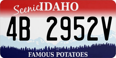 ID license plate 4B2952V