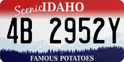 ID license plate 4B2952Y