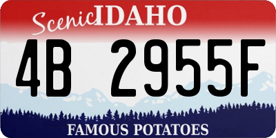 ID license plate 4B2955F
