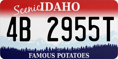 ID license plate 4B2955T