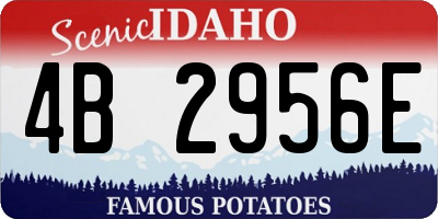 ID license plate 4B2956E