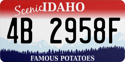 ID license plate 4B2958F