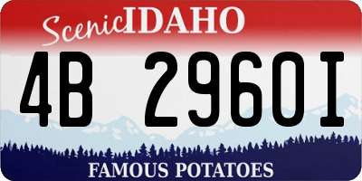 ID license plate 4B2960I