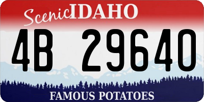 ID license plate 4B2964O