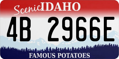 ID license plate 4B2966E